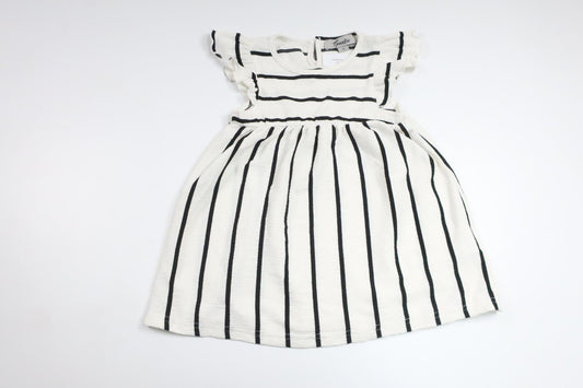 Stribet kjole fra Sweetie - Størrelse 74 - Off-white