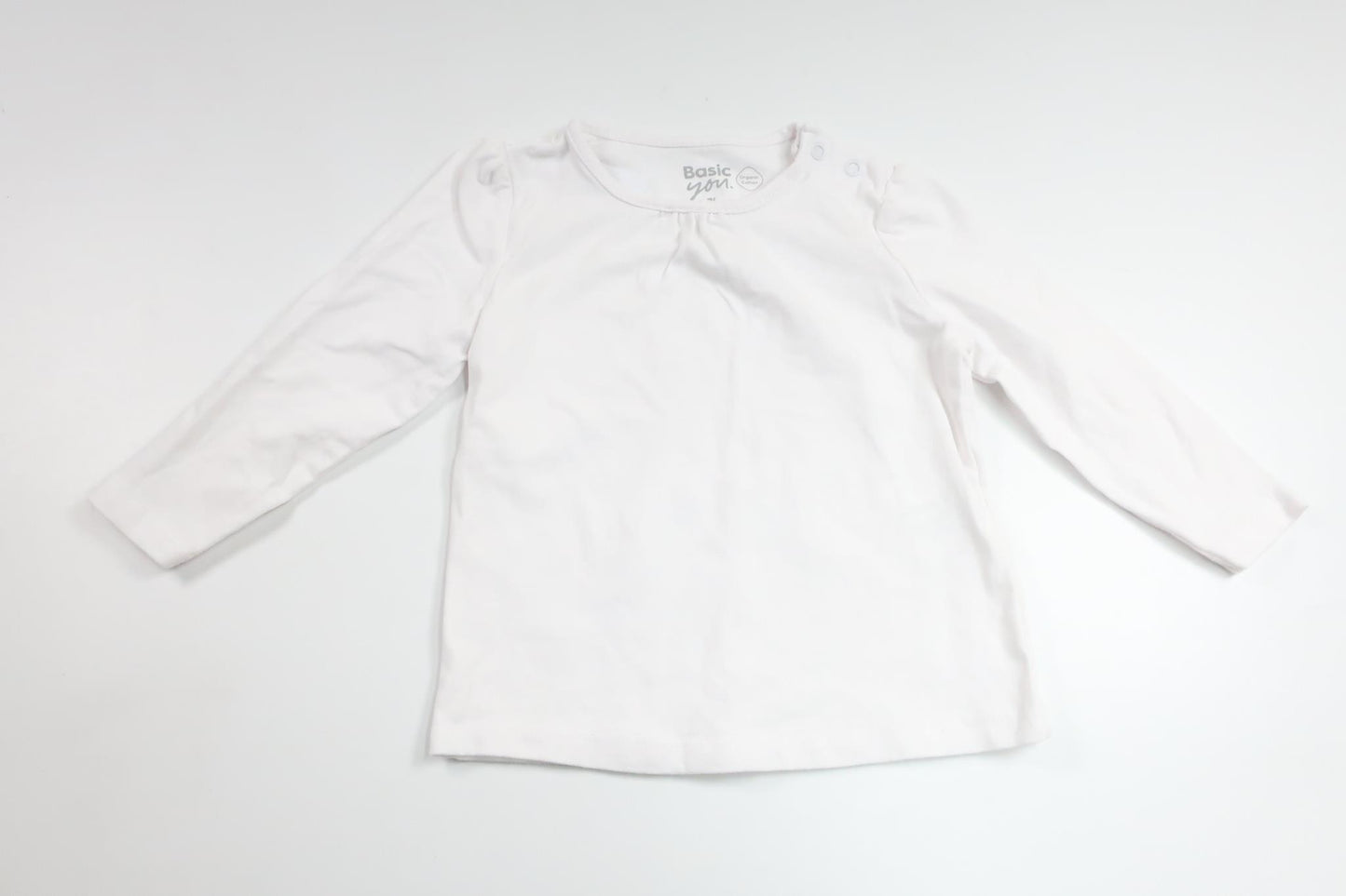 Sweater fra Basic U - Størrelse 74 - Hvid