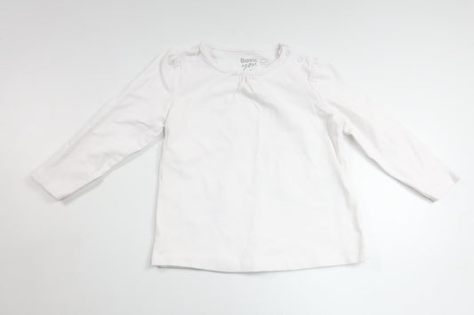 Sweater fra Basic U - Størrelse 74 - Hvid