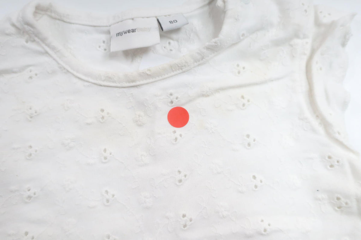 Sweater fra My Wear Baby - Størrelse 80 - Hvid
