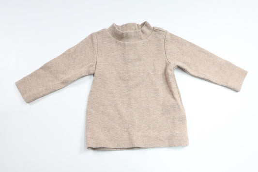 Ribstrikket sweater fra H&M - Størrelse 62 - Beige