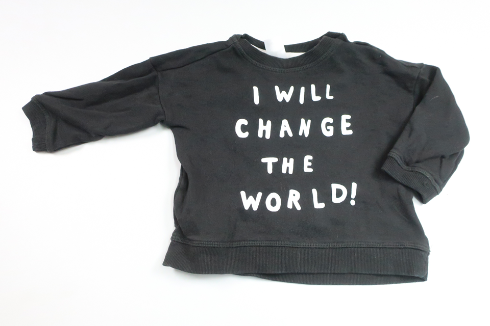 Sweatshirt fra H&M - Størrelse 74 - Sort