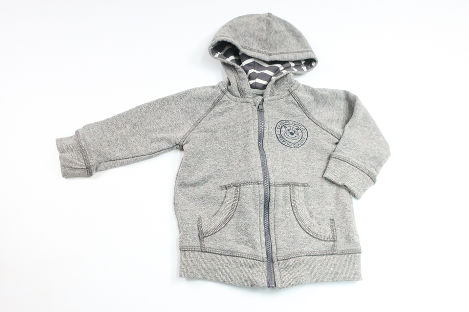 Hættejakke fra H&M - Størrelse 74 - Grå