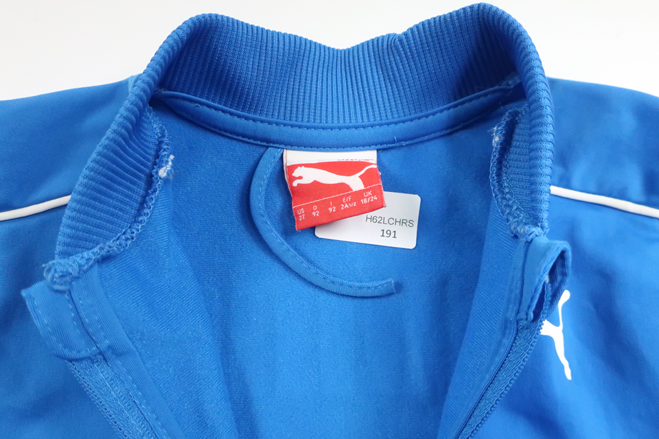 Træningsjakke fra Puma - Størrelse 92 - Blå