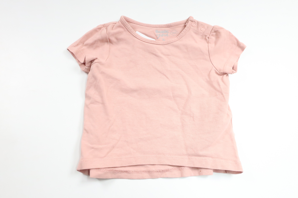 T-shirt fra Basic U - Størrelse 74 - Lyserød