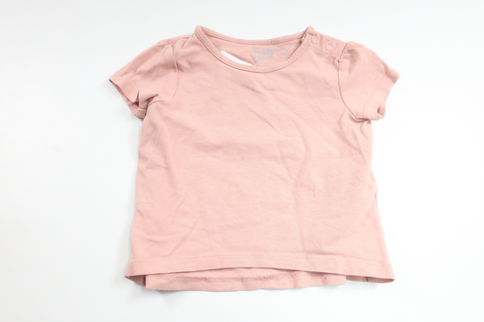 T-shirt fra Basic U - Størrelse 74 - Lyserød