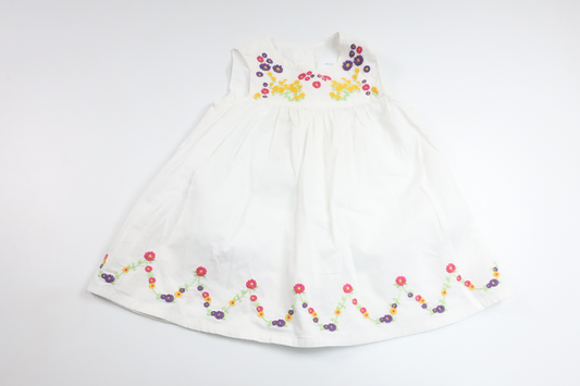 Blomsterkjole fra H&M - Størrelse 74 - Hvid