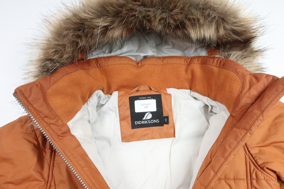 Vatteret jakke fra Didriksons - Størrelse 110 - Brun