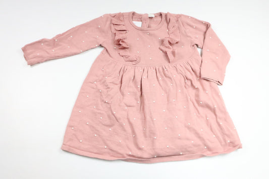 Strikket kjole fra H&M - Størrelse 92 - Lyserød