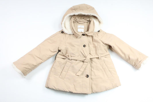Fleeceforet frakke fra Mango Kids - Størrelse 92 - Beige