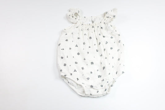 Blomsterbody fra H&M - Størrelse 68 - Hvid