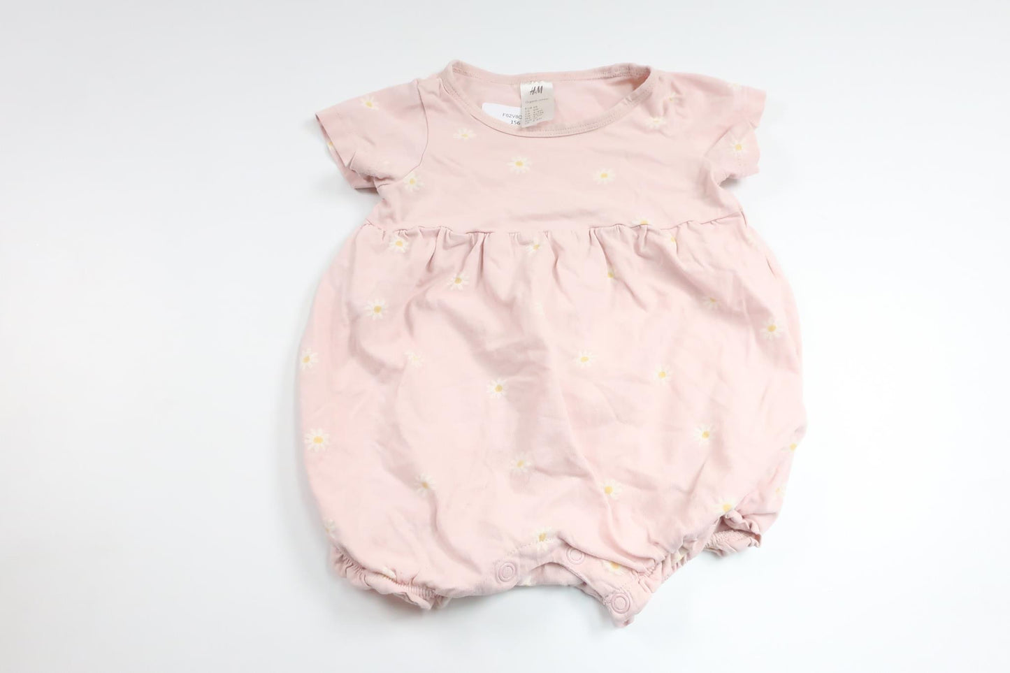 Blomsterjumpsuit fra H&M - Størrelse 68 - Lyserød