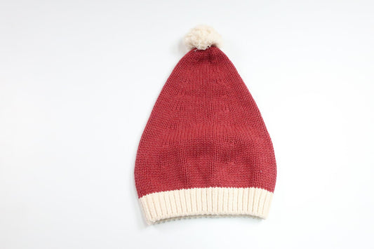 Strikket nissehue fra H&M - Størrelse 74/80 - Rød