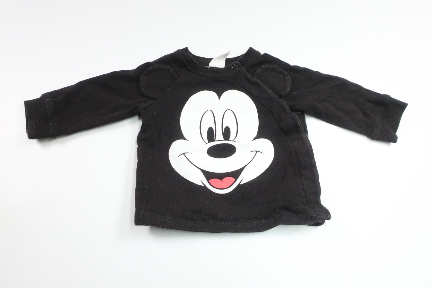 Sweatshirt med Mickey Mouse fra H&M - Størrelse 62 - Sort
