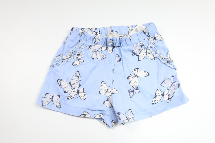 Shorts med sommerfugle fra H&M - Størrelse 98/104 - Blå