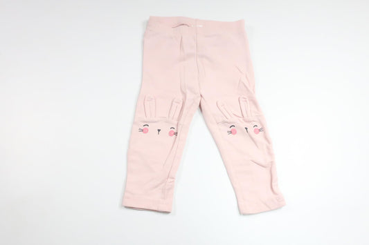 Bukser med kaniner fra H&M - Størrelse 80 - Pink
