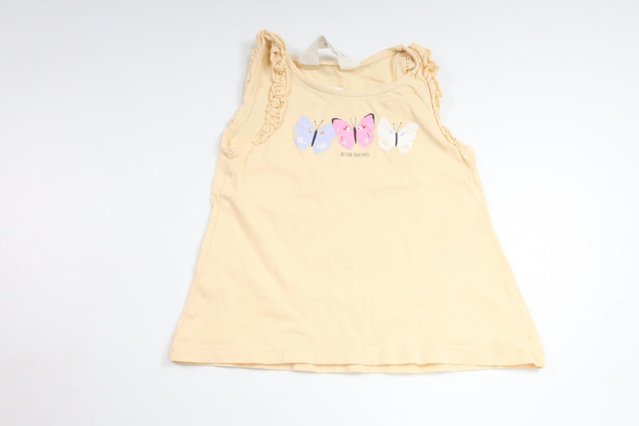 Tanktop fra H&M - Størrelse 98 - Gul