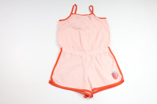 Frottéjumpsuit fra Lindex - Størrelse 122/128 - Lyserød