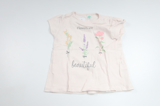 T-shirt fra Tex - Størrelse 74/80 - Off-white
