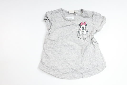 T-shirt fra H&M - Størrelse 74 - Grå