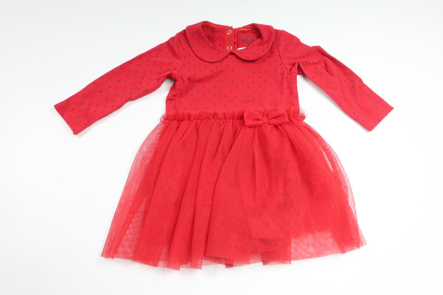 Kjole fra Ellos - Størrelse 74/80 - Rød