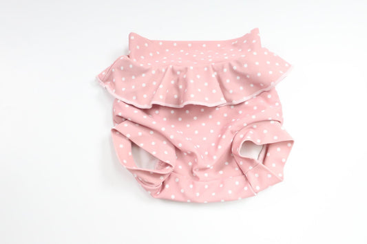 Badeble med flæse fra Kuling - Størrelse 62/68 - Pink