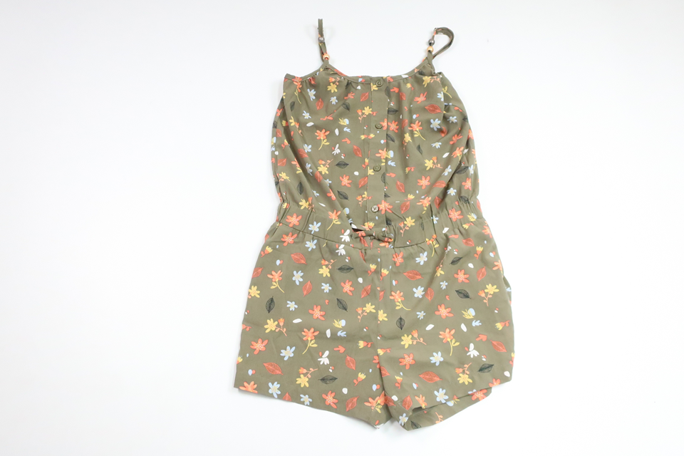Blomsterjumpsuit fra Name It - Størrelse 128 - Grøn