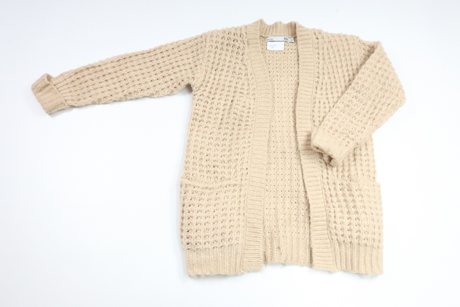 Strikket cardigan fra Lager 157 - Størrelse 120 - Beige