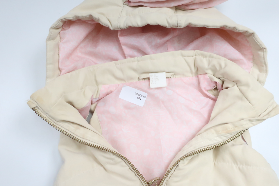 Vest med kaninhætte fra H&M - Størrelse 74 - Off-white