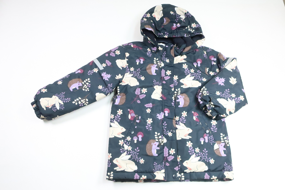 Blomsterjakke fra Lindex - Størrelse 128 - Marineblå