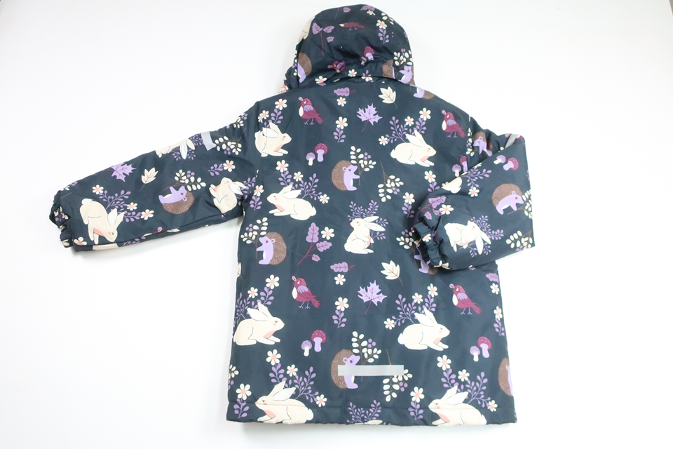 Blomsterjakke fra Lindex - Størrelse 128 - Marineblå