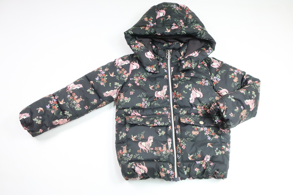 Vinterjakke fra H&M - Størrelse 128 - Sort