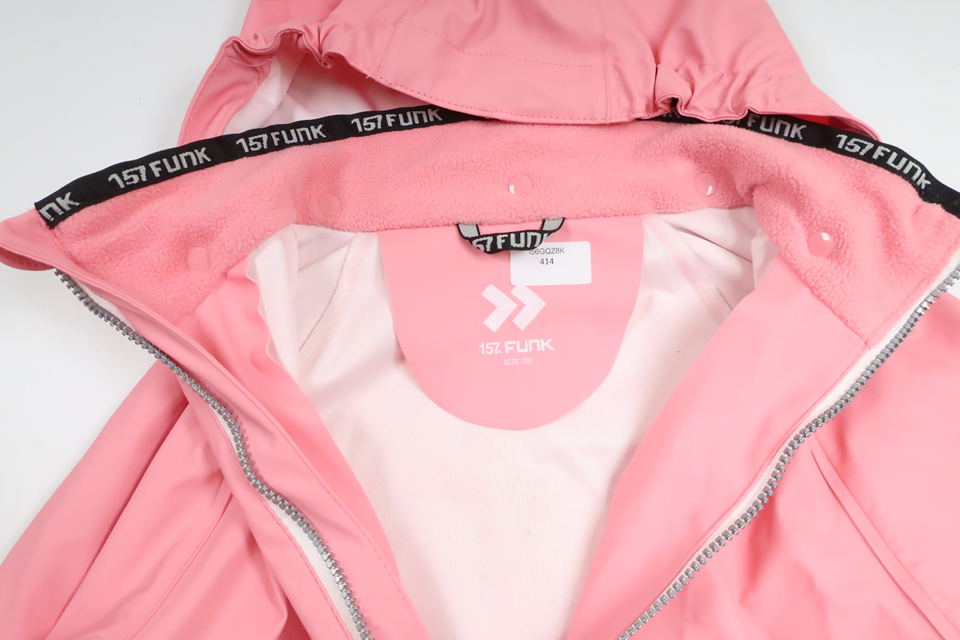 Regnjakke fra Funk - Størrelse 120 - Lyserød