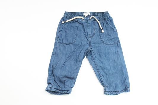 Forede bukser fra Newbie - Størrelse 74 - Denim