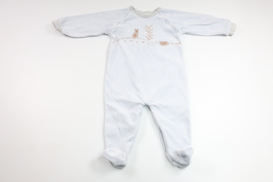 Fleecejumpsuit fra FIX by Lindex - Størrelse 74 - Blå