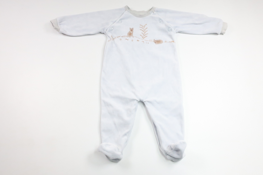 Fleecejumpsuit fra FIX by Lindex - Størrelse 74 - Blå