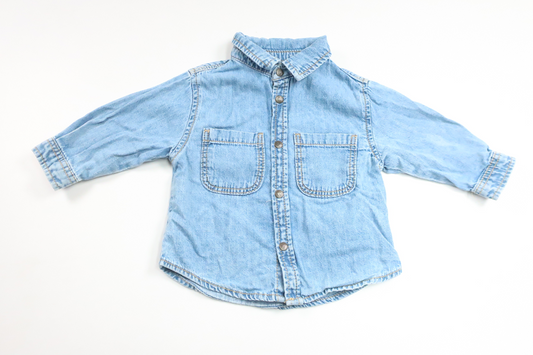 Denimskjorte fra Zara - Størrelse 68 - Denim