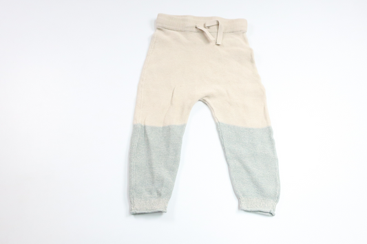Strikbukser fra H&M - Størrelse 74/80 - Beige