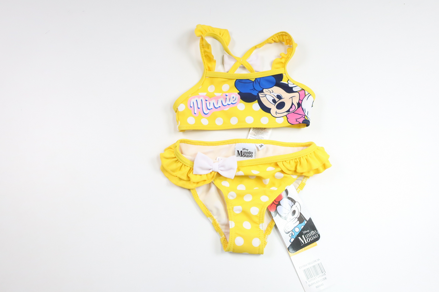 Bikini med Minnie fra Disney - Størrelse 98 - Gul