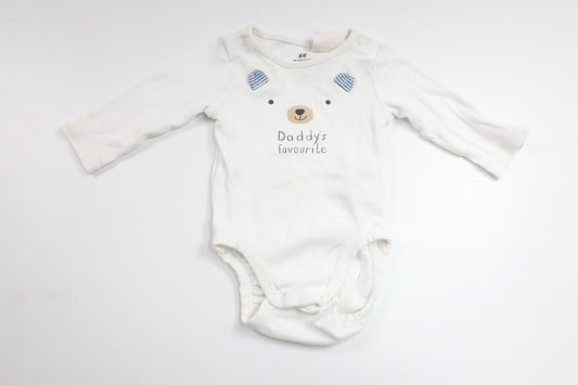 Bodysuit fra H&M - Størrelse 62 - Hvid