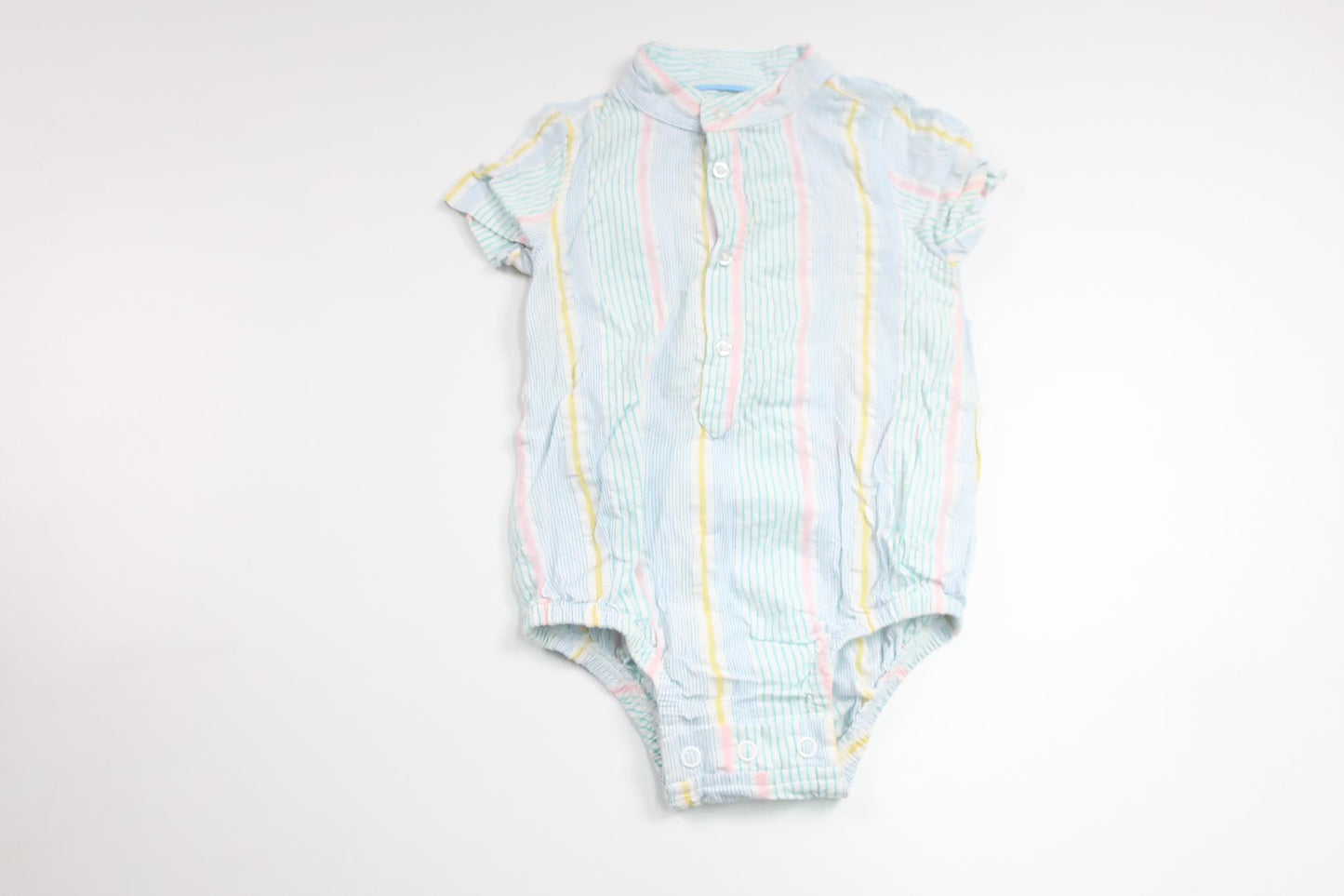 Stribet bodysuit fra Primark - Størrelse 80 - Multifarvet