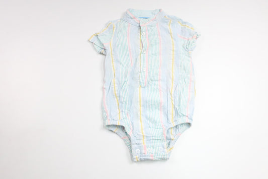 Stribet bodysuit fra Primark - Størrelse 80 - Multifarvet