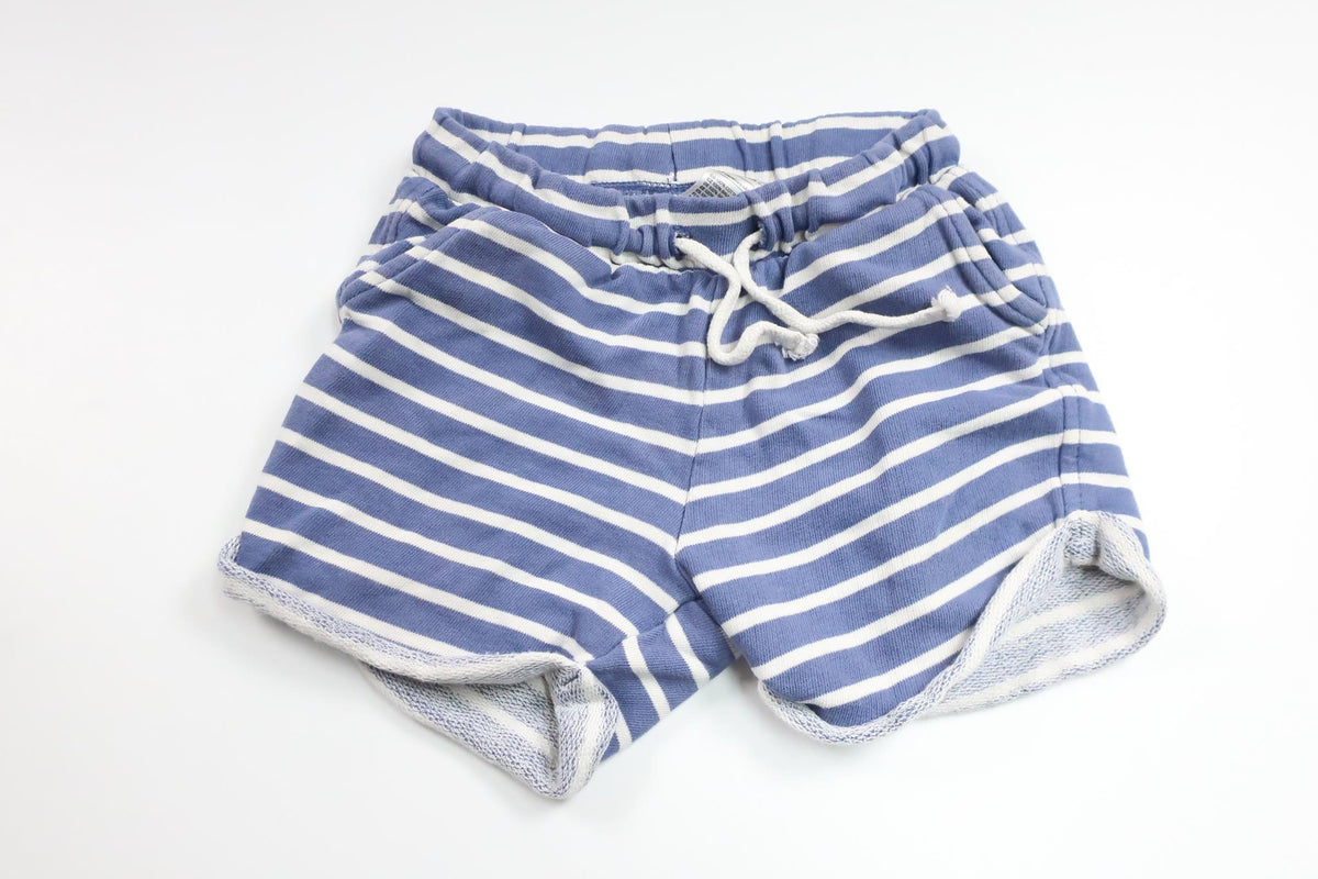 Stribede shorts fra H&M - Størrelse 80 - Blå