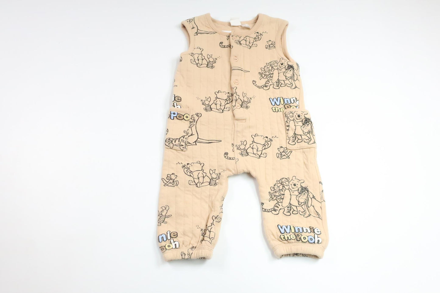 Heldragt med Peter Plys fra H&M - Størrelse 74 - Beige