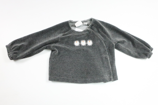 Fleecetrøje fra My Wear Baby - Størrelse 68 - Grå