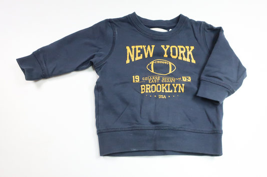 Sweatshirt fra Denim Day - Størrelse 74 - Marineblå
