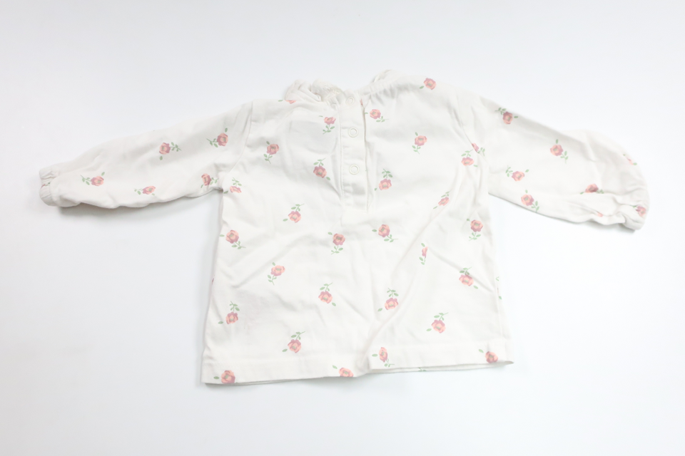 Blomstertrøje fra Primark - Størrelse 62 - Hvid