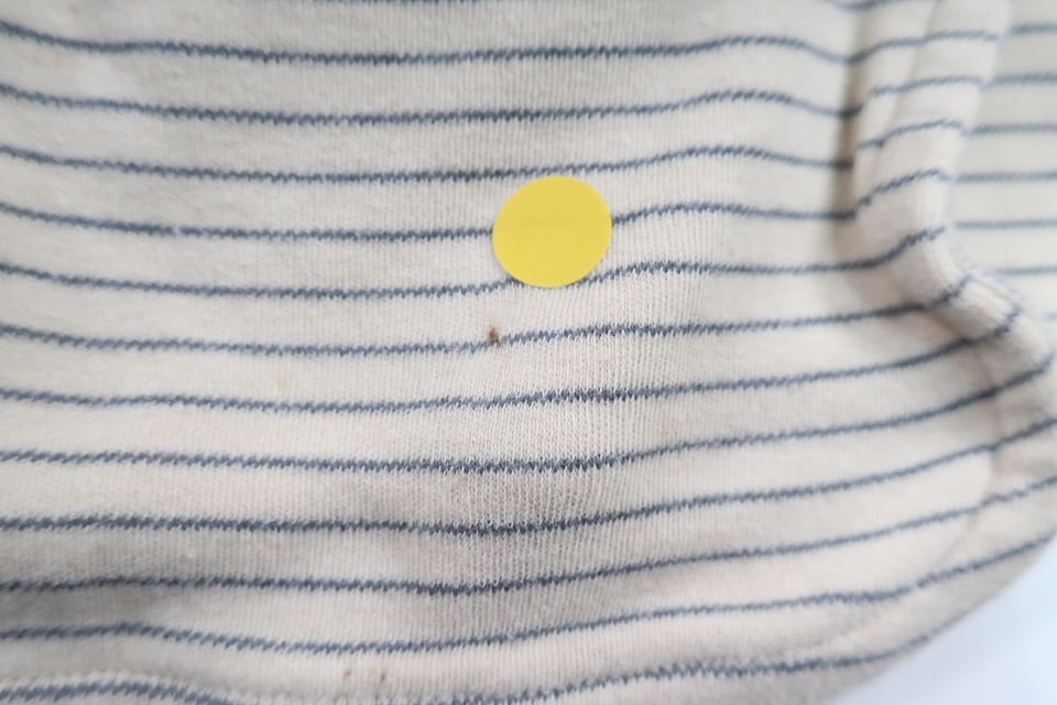 Stribet slå-om-trøje fra Lindex - Størrelse 68 - Beige