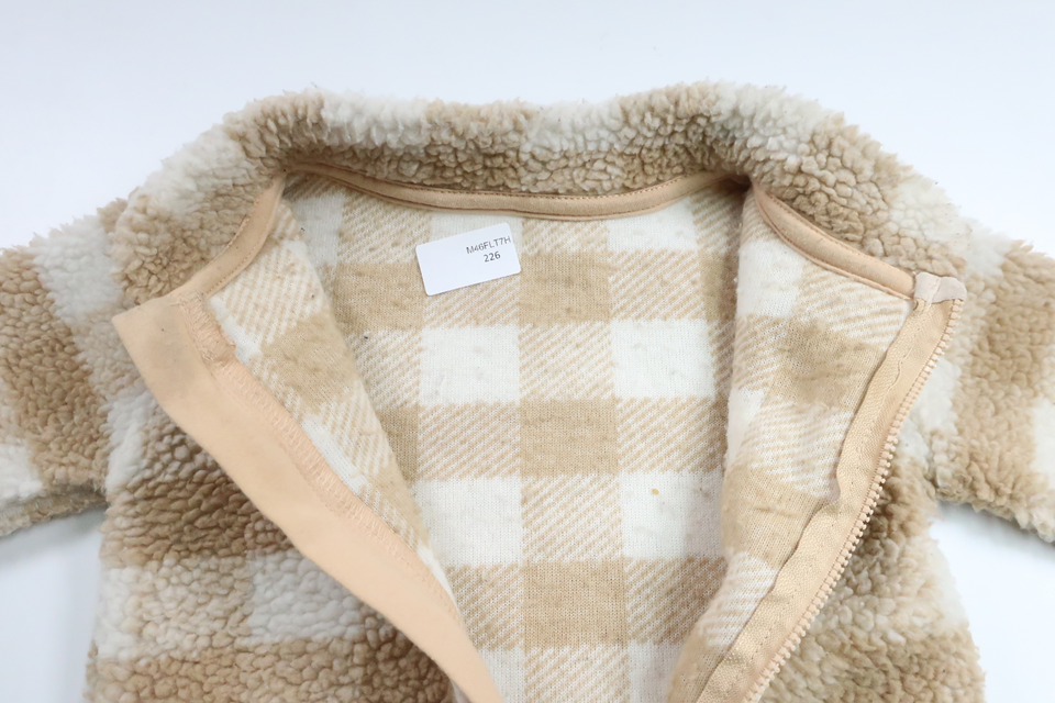 Ternet teddyjakke fra Dunnes Stores - Størrelse 62/68 - Beige