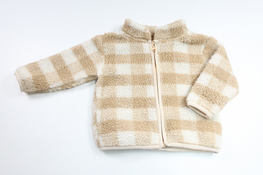 Ternet teddyjakke fra Dunnes Stores - Størrelse 62/68 - Beige